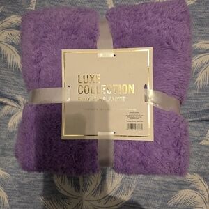 Purple Faux Fur Blanket